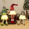 Juldekorationer glödande gnome ansiktslös docka glad hemdekoration navidad natal gåva för år gåvor 231026