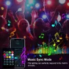 Décorations de Noël Dreamcolor LED String Lights Bluetooth Music WS2812B USB RGBIC Rainbow Fairy pour la décoration de bricolage 231026