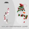 Christmas Decorations Color Changing Snowmans String Lights Colorful One Drag Six Solar Holiday Decoration 231025