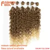 Human Hair Burek Fashion Idol Syntetyczny S Afro Kinky Curly Bundles Ombre Blonde 2428 cala 6 szt. Ogrzewanie odporne na czarne kobiety 231025