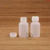 100 st/parti grossist tom 30 ml/cc plastflaska med kalibrering PE Medicinal container påfyllningsbar förpackning transparent vialhood qty jvqt
