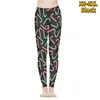 Leggings da donna Pantaloni da yoga stampati con fiocco di neve basic Pantaloni da yoga elastici per palestra Jogging Abbigliamento fitness Quick Dry Slim XS-8XL