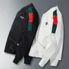 Spring New Mens Designer Casual Kurtka Sport Windbreaker Long Rleeve Pocket Pocket Man Casual Hafted Ribbon Coat