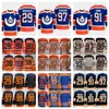 2023 Heritage Classic Leon Draisaitl Jerseys Connor McDavid Evander Kane Ryan Nugent-Hopkins Man Ice Hockey Reverse Retro Sched Team Blue White pomarańczowy