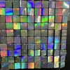 Other Event Party Supplies 1224Pcs Square Shimmer Sequin Panel Wall Glitter Birthday Background Decorations Backdrop Curtain For Wedding Decor 231026