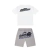 Sommer Herren TrapStar Grey Revolution T-Shirt Kurzarm-Trainingsanzug-Set London Street Fashion Baumwolle Hohe Qualität S-3Xl2678