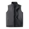 Gilets pour hommes Gros hiver softshell veste polaire gilet hommes 100% polyester coupe-vent softshell gilet hommes noir polaire vestr Plus Siz 231026