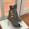 2024 Designer Nouveaux Chaussures Sexy Brillant Métal Cuir Luxe Talons Hauts Laque Cuir Fine Talons Hauts Poisson Bouche Maille Robe Rouge Chaussures