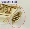 Aircraft Modle scale 1 100 Wooden Sailboat Halcon1840 Model Ship life boat Brass updates kits 231026