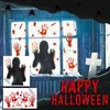 Kids' Toy Stickers Halloween Window Stickers Bloody Handprint Horror Ghost Shadow Door Wall Scary Decal Home Party Decoration Scary Sticker Toys 231025