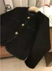 Giacche da donna Giacca da donna Cappotto in autunno inverno Moda coreana Tweed Piccolo abito corto Versatile Top Abbigliamento donna Abbigliamento casual 231026