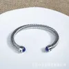 DY Armband Designer Charm Sieraden Mode Klassieke sieraden Dy gedraaide kabel draad armband synthetische lapis lazuli populaire kerstcadeau sieraden accessoires