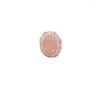 Cluster Rings 1piece Pink Rose Quartz Oval Zirocn Ring One Size Free