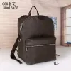 men Backpack Stitched letters printed brown black women backpacks fashion Upper letter and lower letters