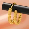 Çember küpeler 2pcs paslanmaz çelik altın kaplama yuvarlak şekil kulak klips DIY mücevherler için kadın aksesuarları toplu toptan malzemeler