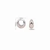 Hoop Earrings Sterling Silver Zircon Circle Earring Girls Gift S925 Pendientes Plateados 18K Real Gold Plated For Women