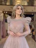 Elegant Evening A Line Illusion Manches longues Forme Prom Robe Prom Robes Robes cristallines pour OCN spécial