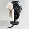 Winter Warm Fur Bomber Hat Ushanka Cap Trapper Russian Man Ski Hats Caps Leather Women Faux Snow with Ear Flap 230920