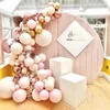 Decorazioni natalizie 1 Set Palloncino rosa Ghirlanda Arco Kit Matrimonio Lattice Decorazione festa di compleanno Baby Shower Globos Forniture 231026