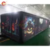 Free Ship Outdoor Activities 9x4m custom made printed inflatable haunted house maze tag arena sport game for Halloween
