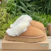 Klassische Mini Australia Tazz Hausschuhe Tasman Slipper Plateaustiefel Fuzzy Mule Winterfellstiefel