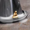 Doftlampor Monk Meditation Backflow rökelse Burner Smoke Fountain Waterfall Censer Holder Zen Eesthetic Room Decor Buddhist Temple