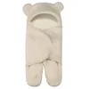 Sleeping Bags Cute born Baby Boys Girls Blankets Plush Swaddle Wrap UltraSoft Fluffy Fleece Bag Cotton Soft Bedding Stuff 231026