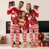 Trajes a juego de la familia Ropa de Navidad Imprimir Madre Padre Niños Pijamas Conjunto Bebé Mameluco Navidad Look Casual Conjuntos de ropa suelta 231026