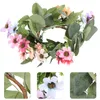 Candle Holders Front Door Artificial Garland Plants Outdoors Christmas Wreath Dried Eucalyptus