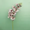 Kwiaty dekoracyjne 98 cm sztuczna orchidea 9-trasowa silikonowa 3D Printing Butterfly Suknia ślubna Pography Dekoracja domu