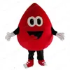 Halloween Red Blood Drop Costume della mascotte di alta qualità personalizzare Cartoon Peluche Anime personaggio a tema Formato adulto Carnevale di Natale f225J