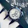Relógio clássico de diamante masculino relógio automático masculino relógio de luxo safira cronômetro relógios de alta qualidade relógio automático de borracha preta pulseira relógios de pulso