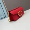 7A Designer Bag Cowhide Handbag Underarm Baguette Flap Purse Rivets Adorn The Body and Strap Women Handbags with Box