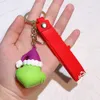 عيد الميلاد Grinch Keychain قلادة عيد الميلاد شجرة الفراء الأخضر وحش الديكور دمية Grinch