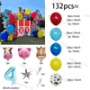 Christmas Decorations 1set Farm Party Decoration Balloon Garland Arch Kit Cow Animal Birthday Backdrop Latex Air Globos Baby Shower Kids Supplies 231026