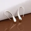 Helt nya Sterling Silver Plated Water Droplets Ear Hook DFMSE004 Women's 925 Silver Dangle Chandelier örhängen 10 Par A LO295B