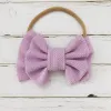 Cute Big Bow Hairband Baby Girls Toddler Kids Elastic Headband Knotted Nylon Turban Head Wraps Bowknot Hair Accessories ZZ