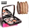 Autres articles de beauté de santé Marque 4 couleurs Ombre à paupières mate naturelle Palette imperméable à l'eau Shimmer Eyeshadow Drop Livraison Dhygc