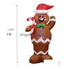 Nowatorskie oświetlenie Święty Mikołaj Gingerbread Man świąteczne ponton wewnętrzny