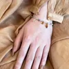 Hänge halsband bohemiska glaspärla vattendropp armband trendig pärlhalsband mode handledskedja/halskläder hand smycken dekorationer släpp
