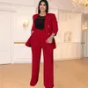 Jaquetas femininas fábrica personalizar mulheres plus size outfit tops jaqueta blazer calças terno ternos roupas conjunto de duas peças 231025