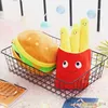 Animais de pelúcia criativos bonitos batatas fritas ornamento estilo casal brinquedo de pelúcia boneca pequena para meninas meninos presente de aniversário