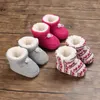 Primeros caminantes Botas cálidas de invierno para niños pequeños Prewalkers Algodón Unisex Bebé Niños Niñas Calzado de punto Zapatos de interior 231026