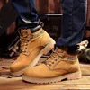 Boots Men Military Combat Ankle Genuine Leather Casual Shoes Outdoor Sneakers Steel Head Winter Boot For