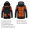 Outdoor Jackets Hoodies 11 zone hot jacket men's electric heated vest USB women's 231026