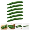 Decoração de festa 6 pcs simulação modelo de pepino falso vegetação vegetal lifelike brinquedo prop imitação emulação espuma criança vitrine