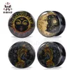 Kubooz Acrylic Fish Sun Moon Ear Plugs Tunnels Body Jewelry Giuges Percings Expander بالكامل 6-25mm 80pcs1945