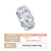 Xing yue edelsteen aangepaste sieraden mannen hiphop goud verguld 925 sterling zilveren vvs diamant moissaniet ijsje out link cuban ring