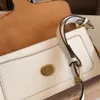 Designer Luxe Handtas Dames Klein Vierkant Flip Top Beroemde Mode Schoudertas Klassieke Portemonnee Crossbody Tas Wit Zwart Canvas 70% korting in de online verkoop