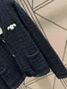 Designer di Parigi 2023 autunno inverno gilet senza maniche donna design senso di nicchia inizio autunno francese con scollo a V gilet sciolto maglione top